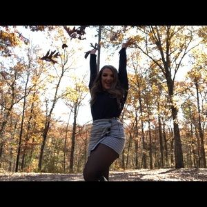 Black and white skort